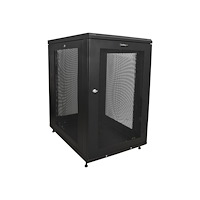 StarTech.com StarTech.com 19-tums 18U-serverskåp - 4 stolpar - Nätverksutrustningsrack med justerbart djup (5 till 76 cm) och hjul/ka...
