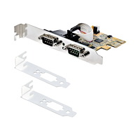 StarTech.com StarTech.com 2-Port PCI Express Serial Card, Dual Port PCIe to RS232 (DB9) Serial Interface Card, 16C1050 UART, Standard...