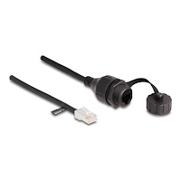 DeLOCK Delock nätverksförlängningskabel - 25 cm - svart