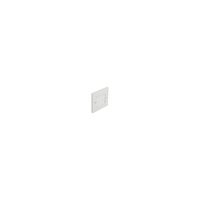 DeLOCK Delock Cable Management Cover 86 x 86 mm with white Brush Strips - cable management panel cover