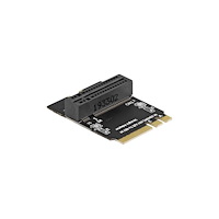 DeLOCK Delock M.2 key A+E male to key M slot angled with holder - gränssnittsadapter - M.2 NVMe Card - M.2 Card