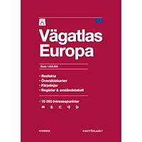 Kartförlaget M Vägatlas Europa Skala 1:800 000