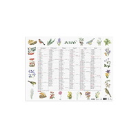 Burde Väggkalender Stora Naturalmanackan 2026