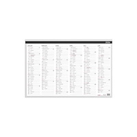 Burde Väggblad Elegant 2026 600x400mm