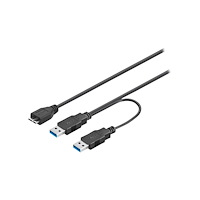 Goobay goobay Dual Power - USB-kabel - Micro-USB typ B till USB typ A - 30 cm