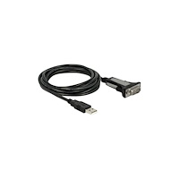 DeLOCK Delock Adapter USB Type-A to 1 x serial RS-232 DB9 - USB / seriell kabel - USB till DB-9 - 3 m