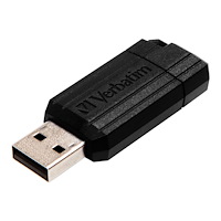 VERBATIM Verbatim PinStripe USB Drive - USB flash-enhet - 64 GB