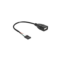 DeLOCK Delock - USB-intern till extern kabel - USB till 4 stifts USB 2.0-rubrik - 20 cm