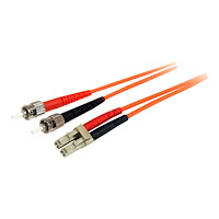 StarTech.com StarTech.com 3m Fiber Optic Cable - Multimode Duplex 62.5/125 - LSZH - OM1 - LC to ST Cat6 Patch Cable (FIBLCST3) - patc...
