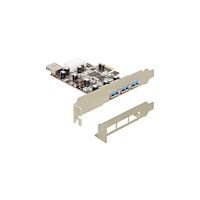 DeLOCK Delock PCI Express Card > 3 x extern + 1 x intern USB 3.0 - USB-adapter - PCI Express x1 - 4 portar