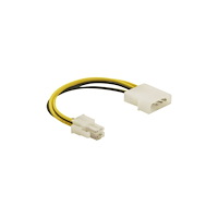 DeLOCK Delock - adapter för effektkontakt - 4 pin ATX12V till 4-stifts intern ström (12V) - 15 cm