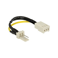 DeLOCK Delock - strömkabel till fläkt - 3 PIN intern effekt till 3 PIN intern effekt - 8 cm