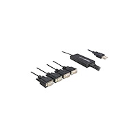 DeLOCK Delock USB 2.0 > 4 x Serial Adapter - seriell adapter - USB - RS-232 x 4