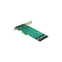DeLOCK Delock PCI Express Card > 2 x internal M.2 - kontrollerkort - M.2 Card / SATA 6Gb/s - PCIe x1