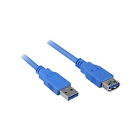 Sharkoon Sharkoon - USB-förlängningskabel - USB typ A till USB typ A - 1 m
