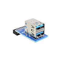 DeLOCK Delock USB 3.0 Pin Header - USB intern till extern adapter - 19-stifts USB 3.0-kontakt till USB typ A