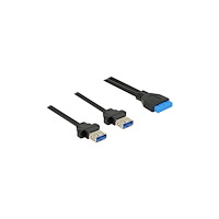 DeLOCK Delock - USB-kabel - 19-stifts USB 3.0-kontakt till USB typ A - 80 cm