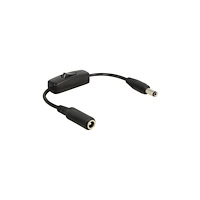 DeLOCK Delock - strömkabel - Växelströmsjack 5,5 x 2,5 mm till Växelströmsjack 5,5 x 2,5 mm - 20 cm