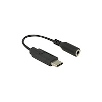 DeLOCK Delock - audio-adapter - USB-C till mini-phone stereo 3.5 mm - 14 cm