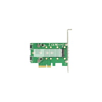 DeLOCK Delock PCI Express Card > 3 x M.2 Slot - kontrollerkort - M.2 Card / SATA 6Gb/s - PCIe 3.0 x4