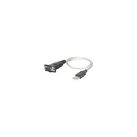 Manhattan Manhattan USB-A to Serial Converter cable, 45cm, Male to Male, Serial/RS232/COM/DB9, Prolific PL-2303RA Chip, Black/Silv...