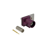 DeLOCK Delock FAKRA D plug spring pin for crimping 1 prepunched hole - modulkontaktplatta med insnäppsfästen