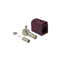 DeLOCK Delock FAKRA D jack 90° for crimping - modulär insättning