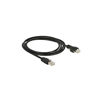 DeLOCK Delock patch-kabel - 2 m - svart