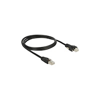 DeLOCK Delock patch-kabel - 1 m - svart