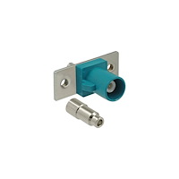 DeLOCK Delock FAKRA Z plug spring pin for soldering 2 prepunched holes - modulkontaktplatta med insnäppsfästen