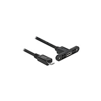 DeLOCK Delock - USB-förlängningskabel - mikro-USB typ B till mikro-USB typ B - 25 cm