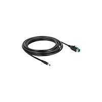 DeLOCK Delock - USB-kabel med egen strömförsörjning - USB PlusPower (12 V) till växelströmsuttag 2,1/5,5 mm - 4 m
