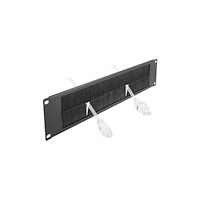DeLOCK Delock Cable Management Brush Strip - kabelhanteringspanel med borste för rack - 2U - 19"