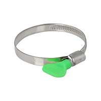 DeLOCK Delock - hose clamp - lämplig för 50-70 mm hose - grön (paket om 10)