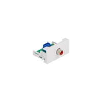 DeLOCK Delock Easy 45 - snäppbar modul - vit, RAL 9003