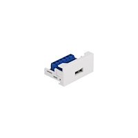 DeLOCK Delock Easy 45 - snäppbar modul - vit, RAL 9003