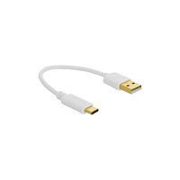 DeLOCK Delock - USB typ C-kabel - USB (endast ström) till USB-C (enbart ström) - 15 cm