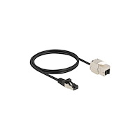 DeLOCK Delock nätverkskabel - 1 m - svart