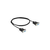 DeLOCK Delock - nollmodemkabel - DB-9 till DB-9 - 1 m