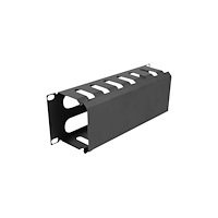 DeLOCK Delock rack cable management routing panel - 1U - 10" - with 2 openings