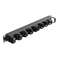 DeLOCK Delock - rack cable management routing panel - with 10 closed cable routings - 1U
