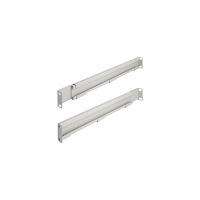 DeLOCK Delock - rackfästen - adjustable length 368-600 mm - 1U