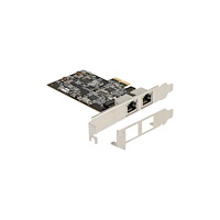 DeLOCK Delock - nätverksadapter - PCIe 2.1 x2 - 100M/1G/2.5G Gigabit Ethernet x 2