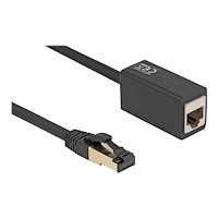 DeLOCK Delock nätverksförlängningskabel - 1 m - svart