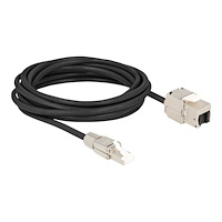 DeLOCK Delock nätverksförlängningskabel - 5 m - svart/silver