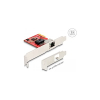 DeLOCK Delock - nätverksadapter - PCIe - 10M/100M/1G/2.5 Gigabit Ethernet
