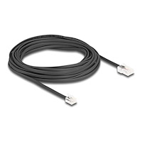 DeLOCK Delock telefonkabel - 10 m - svart