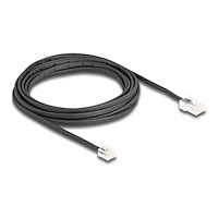 DeLOCK Delock telefonkabel - 5 m - svart