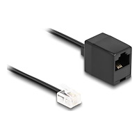DeLOCK Delock telefonkabel - 10 m - svart
