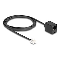 DeLOCK Delock telefonkabel - 2 m - svart